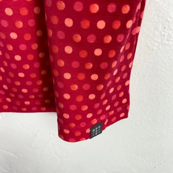 Title Nine Breeze Skirt With Pockets Size Medium Watercolor Dot Red New - Picture 5 of 10